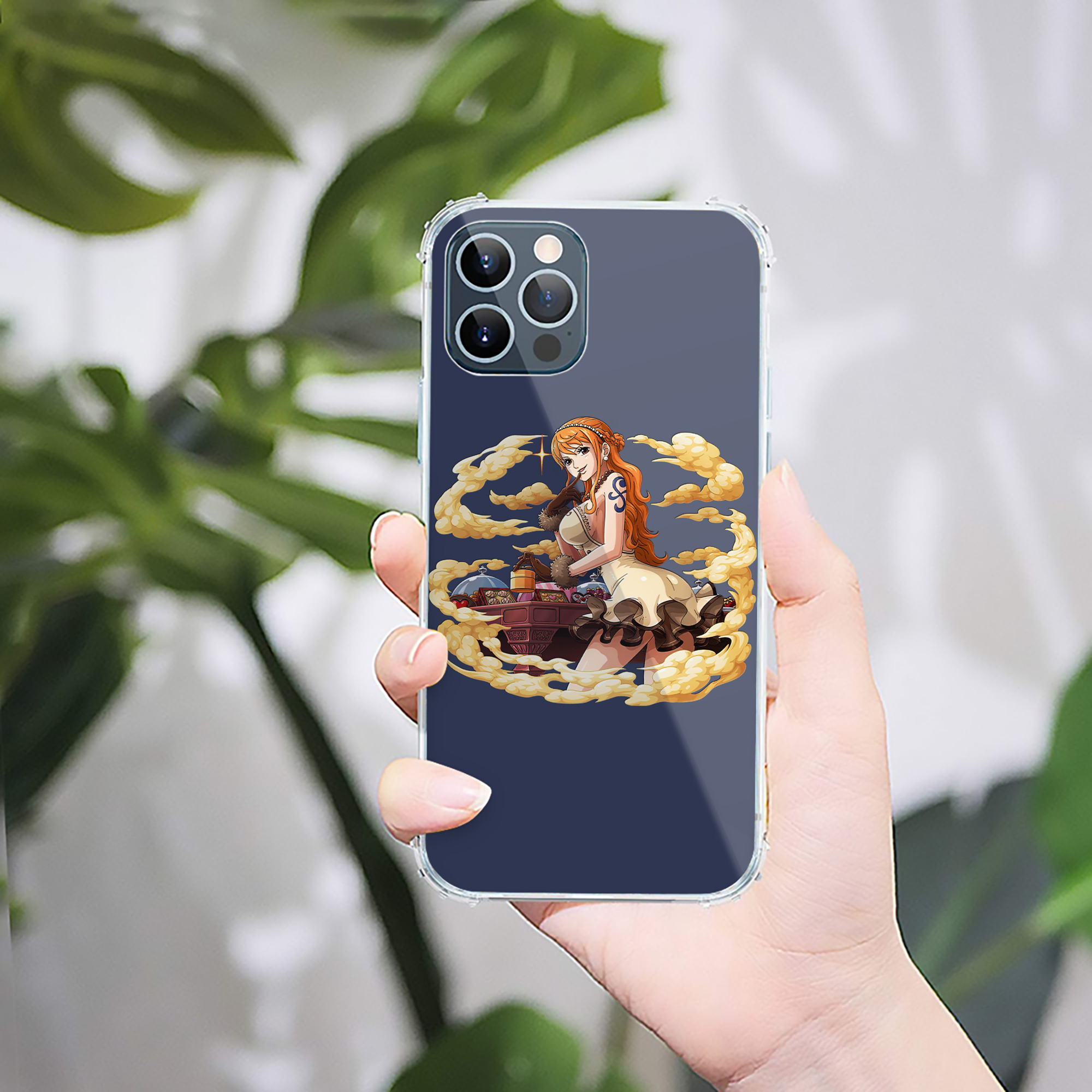 （画像用） ワンピース ナミ ONE PIECE Nami 【iPhone 12シリーズ対応】透明スマホケース（クリアソフトケース）